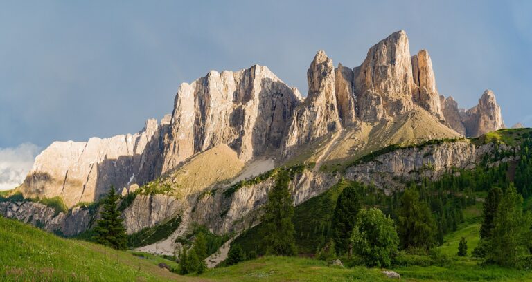 dolomites mountain peaks snow