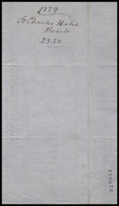hotel bill receipt