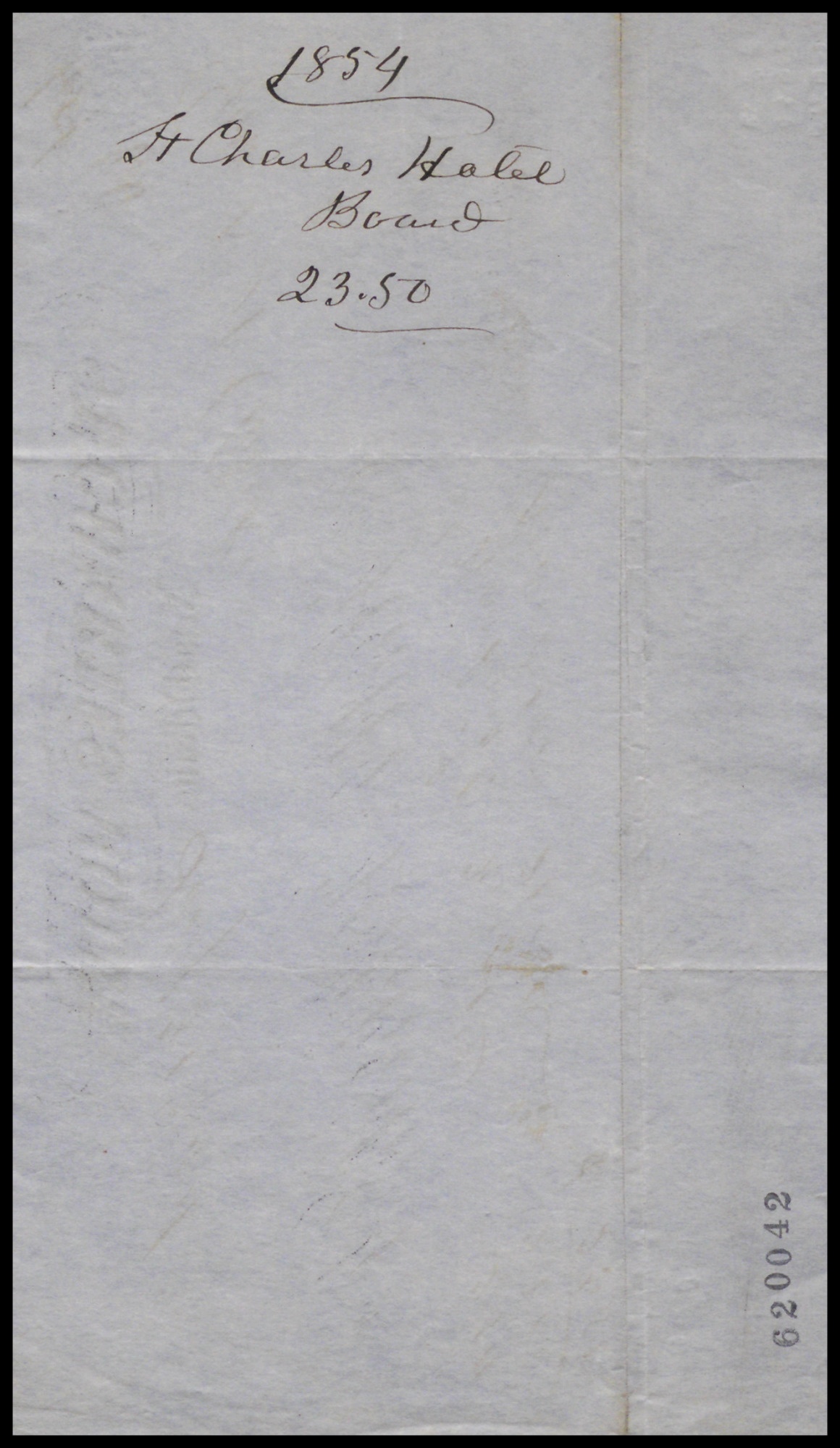 hotel bill receipt