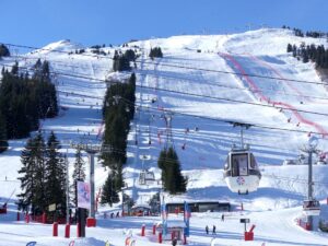 courchevel ski slope
