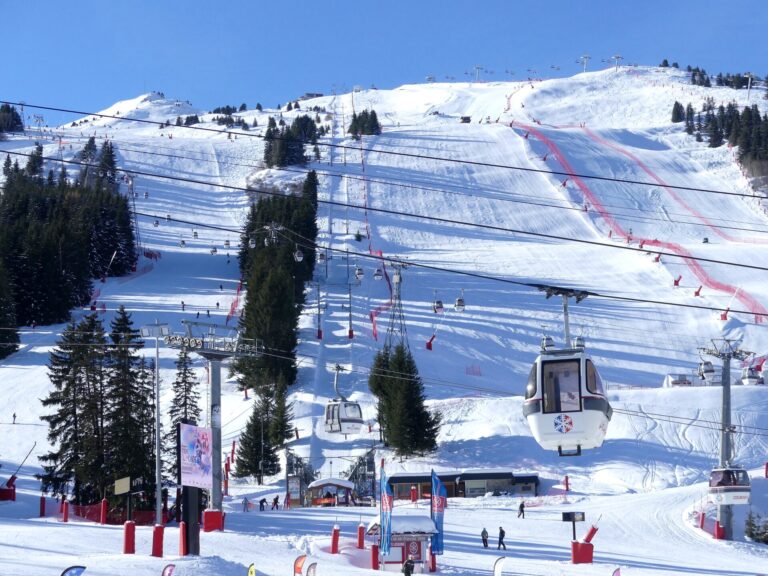courchevel ski slope